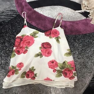 Chiffon flower blouse